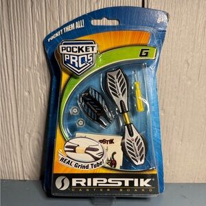 Pocket Pros Ripstik Caster Board G Black Silver Rare Finger Toys